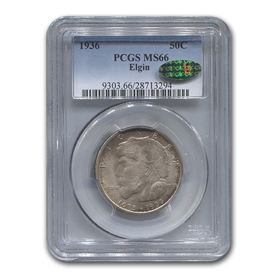 1936 Elgin Centennial Half MS-66 PCGS (CAC) 1936 Elgin Centennial Half MS-66 PCGS (CAC)